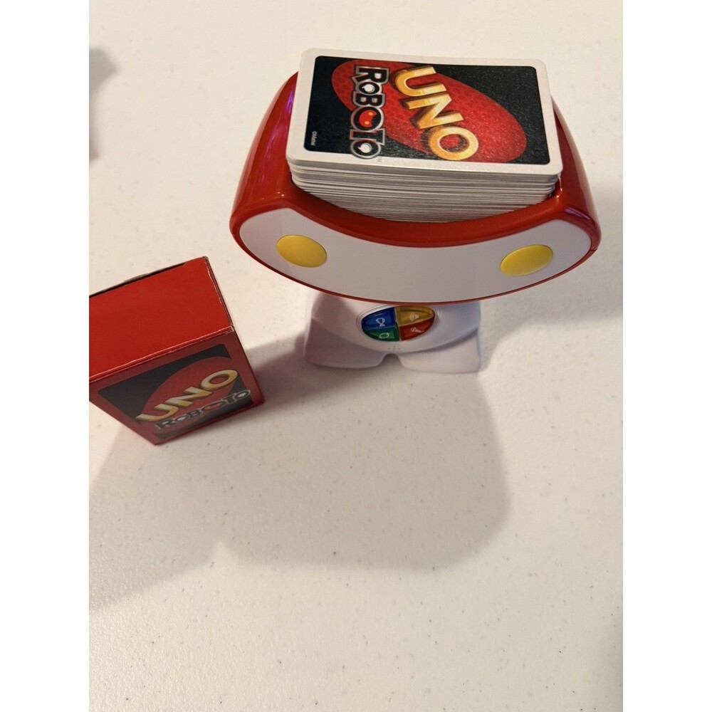 2010 UNO Roboto Interactive Card Game Mattel w/Cards + Robot TESTED WORKING